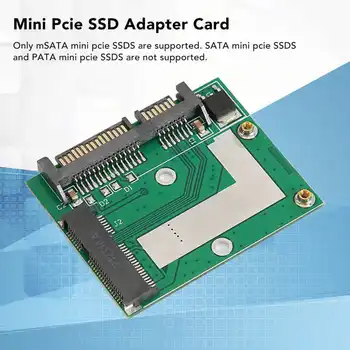 MSATA SSD de 2.5 in SATA Adaptor Card 6.0 Gbps Mini Pcie SSD Converter Card SATA3 Adaptor de Card