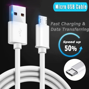Micro USB Cablu de 2M 1M pentru Xiaomi, Huawei Android 2A Rapid de Încărcare de Date Incarcator Cablu Micro USB MP3 Microusb Cablu kabel cavo locatie.