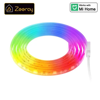 Zeeray Wi-Fi Inteligent Benzi de Culoare LED-uri Deco 5V Lumina RGB Port USB Luminozitate Reglare fără Trepte de Muncă cu Mi Domiciliu Google Asistent