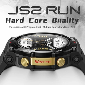 JS2 RULA Smart Watch pentru Barbati Ecran Tactil Complet de Sport de Fitness Monitor de Ritm Cardiac Asistent Voce Viața Smartwatch rezistent la apa pentru Femei