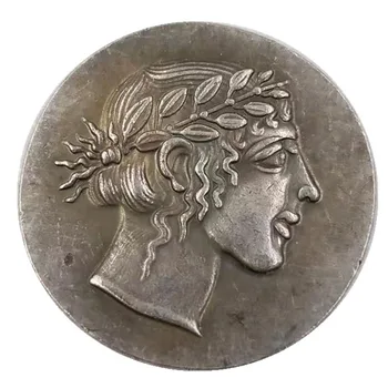 Monede antice grecești Alama Placat cu Argint Antic Replica Decorative Meserii de Tip 2964