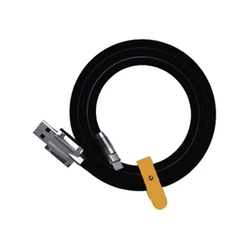 6A 120W Super-Rapid de Încărcare USB-C Cablu de Încărcare USB de Tip C, Incarcare+Transfer de Date 2-În-1 Cablu de Telefon Mobil Negru(1M)