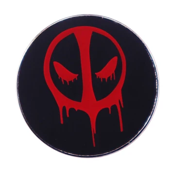 Deadp00l Sânge Bloody Face Logo-Ul Pin Rever Adult Comic Insigna De Bijuterii