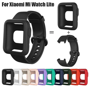Husa silicon+Curea pentru Redmi Watch 2 Lite Watch2 Ceas Inteligent de Protecție Caz Bratara Curea pentru Xiaomi MI Watch Lite Acoperi