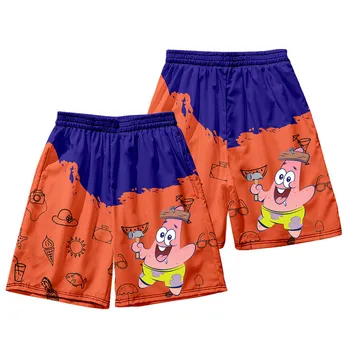 De Vânzare la cald Clasic iute Uscat pantaloni Scurți pentru Bărbați Anime 3D Trunchiuri Patrick Star Beach Hip Hop de Plajă, îmbrăcăminte de Vară pantaloni Casual