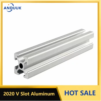ANDUUK 100-800 mm 2020 V slot pentru Profil de Aluminiu de Extrudare Pentru Imprimantă 3D Masina de Gravura CNC Fotografiere Piesa de prelucrare a Lemnului DIY