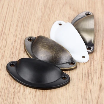5Pcs Aliaj de Zinc Antic Dulap Shell Trage Ocupă Mini Metal Mâner Sertar din Bucătărie Ușa Dulapului se Ocupe de Mobilier Butoane 50*20mm