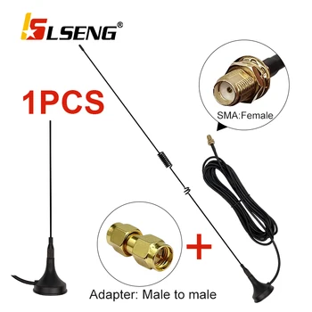 LSENG Vehicul Antena SMA-de sex Feminin Magnetic de Înaltă Frecvență Mașină de Antena Adapterfor mascul la Mascul pentru Baofeng UV5R Radio, Comunicator