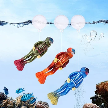 Acvariu Simulat Scafandru In Miniatura Scafandru Figura Scufundări Mare Model Animal Ornamente Decor Acvariu De Pește De Mare Rezervor De Figurine De Jucărie