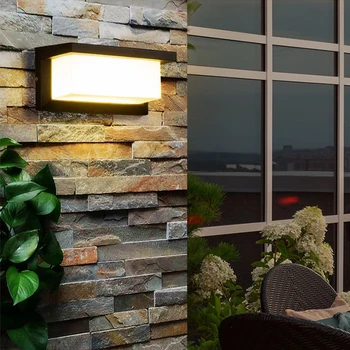 Modernă în aer liber Lumina de Perete rezistent la apa IP65 Senzor de Mișcare de Iluminat cu LED 18W 30W Lumini Pridvor Balcon cu Grădină în aer liber de Iluminat Stradal
