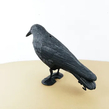Simulare Corb Negru Corb, Pasăre Respinge Naturale de combatere a Dăunătorilor Porumbel Respingător Raven Prop Înfricoșător Decor Consumabile Partid #y