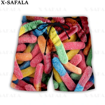 Bomboane de Ciocolată Zahăr Colorate Dulce Înot pantaloni Scurți de Vară Vacanță pe Plajă pantaloni Scurți pentru Bărbați Plaja de Înot Pantaloni Sport Pantaloni Jumătate-7