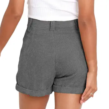 Elegant Mini-Pantaloni Scurți Culoare Solidă De Mai Sus Lungime Genunchi Confortabil Femei Pantaloni Scurți De Vară Casual Pentru Femei Mini Pantaloni Scurți De Haine De Sex Feminin