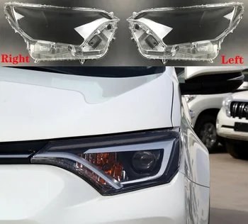 Pentru Toyota RAV4 2016-2019 Auto Frontal Transparent Capac pentru Faruri Auto Far Abajur Lumina Lentile de Sticlă Coajă
