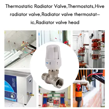 3/4Inch Alamă robinet Termostatic pentru Radiator Tip Drepte DN20 Control Automat al Temperaturii Supapei de Încălzire prin Pardoseală
