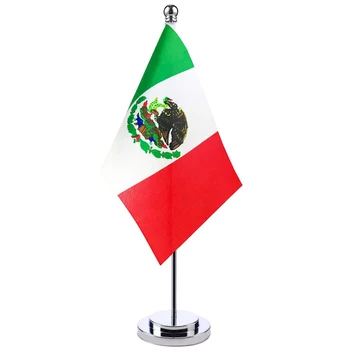 14x21cm Mini Banner Din Mexic Mexican Națională Birou Pavilion Set