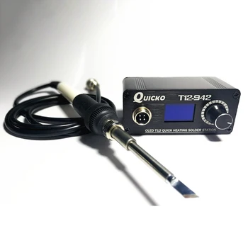 24V QUICKO Mini T12-942 Statie de Lipit Kit OLED DIY Lipire Instrument Electric de Sudare Fier Sfaturi Controler de Temperatura cu K-Sfaturi