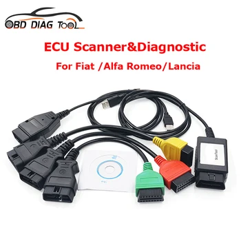 OBD2 Cabluri de Tuning ECU Programator Pentru Fiat ECU Scanner OBDII Adaptoare Pentru FiatECUScan + MultiECUScan Pentru Alfa Romeo / Lancia