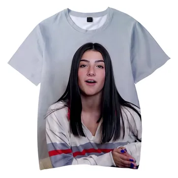 Bărbați/Femei pe Maneci Scurte Vânzare Fierbinte Charli Damelio Merch T-shirt Populare Harajuku Supradimensionate Teuri Topuri Charli Damelio T-shirt