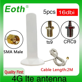 Eoth 5pcs 4G lte antena 16dbi SMA Male Conector Plug antenne router 21cm ipex 1 SMA female coadă Cablu de Extensie