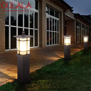 OULALA în aer liber Gazon Lampa Solara LED-uri Impermeabil Moderne Grădină Terasă Lumina Pentru Acasă Verandă, Grădină Vilă