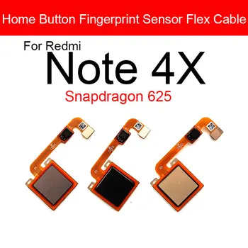 Butonul Home Flex Cablu Panglică Pentru Xiaomi Redmi Notă 4X Note4X Home Buton Cu Cablu Flex Nu Atingeți ID-ul de Amprente de Asamblare