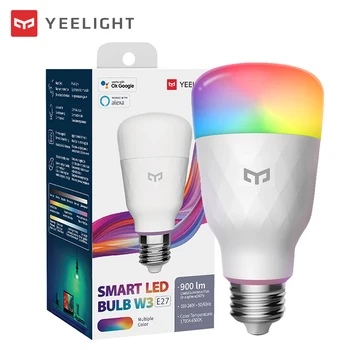 Yeelight Smart LED Bec W3 Acasă E27 Culoare Lumină de Iluminat de Control de la Distanță Wifi Reglabil Lampa de Lucru cu Google Asistent Alexa