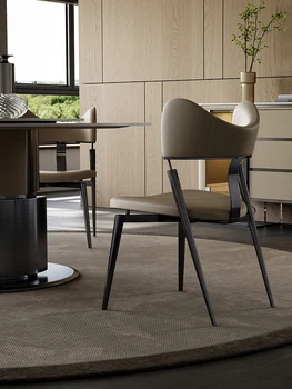 De uz casnic modern simplu scaun de luat masa sens de design, scaun de birou, italiană stil minimalist dressing scaun, creativ ridicat spate scaun