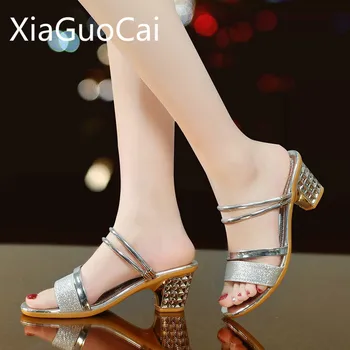 Vară Nouă Femei Sandale cu Toc Peep Toe Aur Doamnelor Sandale cu Platforma sandale coreean Sexy Femei Sandale