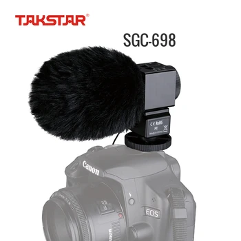 Takstar SGC-698 Microfon Stereo Camera Microfon pentru Nikon DSLR Canon Camera Video DV Fotografie interviu înregistrare