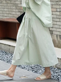 Femei Pentru Coreeană, Fusta Cu Talie Inalta Cu Fermoar Mozaic Solid Fuste De Moda Valul De Sex Feminin De Îmbrăcăminte 2023 Vara Noi