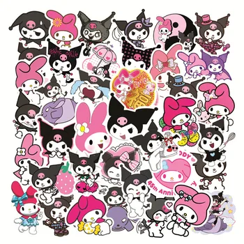 50pcs Mea Melodia Hello Kitty Kuromi Cinnamoroll Pompompurin Puțin Twin Star Keroppi Kirby Sanrio Serie de Autocolante
