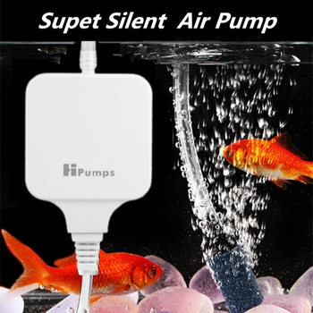 Super Silent Acvariu Mini Pompa de Aer Rezervor de Pește de Oxigen Pompa de Aer pentru Compresor Mini Aerator Folosit cu Bulă de Aer de Piatră Supapa de Aer
