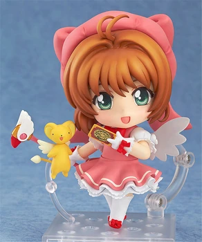 Anime drăguț Card Captor Sakura Sakura Kinomoto 400 PVC Figura de Acțiune Joc de Statuia de Colectie Model pentru Copii Jucarii Papusa Cadouri 10cm