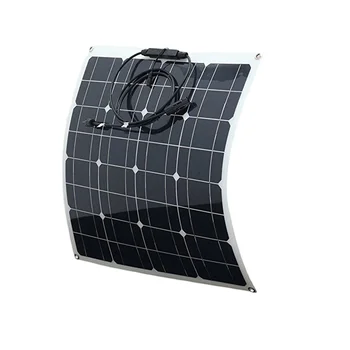 (Stoc gata)Panou Solar de 50W Lucios Siliciu Monocristalin Panou Solar de Energie Verde în aer liber Portabil Solar cu Panou Fotovoltaic