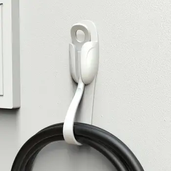 Bobină pentru cablu Montat pe Perete Punch-gratuit Adeziv Detașabil Organizare Silicon Aparate de Bucatarie Sârmă de Cablu Cable Clip