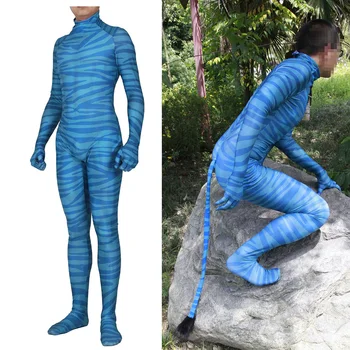 Copiii Adulți Filmul Avatar 2 Cosplay Costum Zentai Bodysuit Drăguț Costum Costume Pentru Petrecere, Costume Eveniment