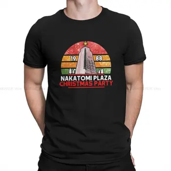 Nakatomi Plaza, cel mai Nou Tricou pentru Bărbați Stea Pe partea de Sus Guler Rotund din Poliester Tricou Personaliza Cadouri Topuri