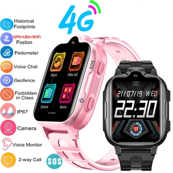 SIM 4G Smartwatch Pentru Copii Wifi GPS Tracker Ceasuri Inteligente Chat-ul de Voce Apel Video Copii Ceas Inteligent Monitor Pentru Xiaomi, Huawei