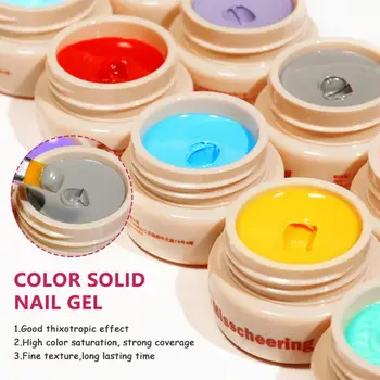 22 Culori Solide Vopsea Gel Modele de Unghii de Arta Vânzare Fierbinte Soak Off UV LED Culoare de Cerneală cu Gel Lac de Unghii Lac TSLM1