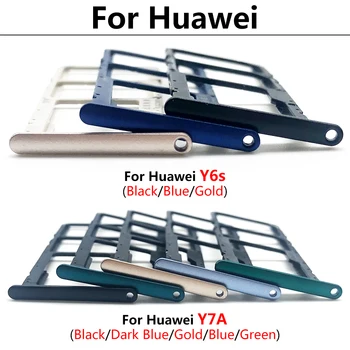 Noi Tăvița Cartelei SIM Slot Suport Adaptor Accesorii Pentru Huawei Y6S Y7A Y9S