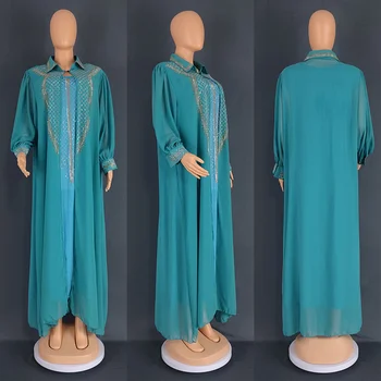 Abayas Pentru Femei Dubai Lux 2023 Sifon Boubou Musulman Moda Rochie Caftan Arabi Petrecere De Nunta Ocazii Djellaba Femme