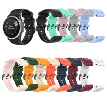 20mm Curea de Ceas Confortabil Watchband pentru Garmin Fenix 7S Solid Înlocuire Culoare Bratara pentru Garmin Fenix 6S Pro