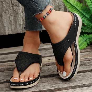 Femei Retro Platforma Papuci de casă 2023 Vara de Cauzalitate Slingback Slide-uri de Designer Confortabil Flip Flops Apartamente Pantofi Zapatos De Mujer