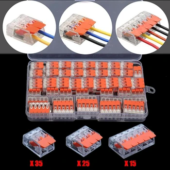 75 de Pc-uri Compacte, Accesorii,Plug-in Conexiune Terminal Block, Universal Rapid Conectori de Cablu,conectori Electrici,Cabluri 2-5 Pin