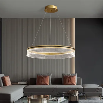 Nordic Light Stil Lux Atmosfera Personalitate Creatoare Client Dormitor Mese Bar Din Aluminiu Rotund Simplu Candelabru Lungi