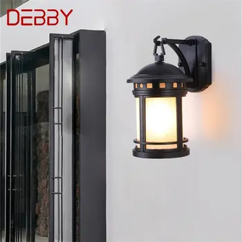 ·DEBBY în aer liber Retro Lampă de Perete Clasice, Candelabre, Lumina, rezistent la apa IP65 LED-uri Pentru Casa Prispa Villa
