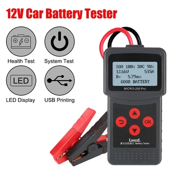 12v Capacitate Baterie Tester Micro200Pro Pentru Garaj, Atelier Auto Instrumente de Mecanic Auto Tester Baterie Accesorii Auto