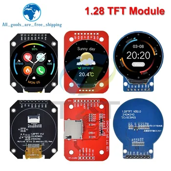 Ecran TFT 1.28 Inch TFT LCD Display Module Rotund RGB 240*240 GC9A01 Driver 4 fire SPI Interface 240x240 PCB Pentru Arduino
