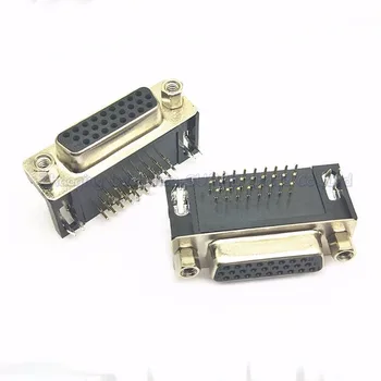 5PCS HDR26 de sex Feminin Soclu Conector 26P DB26 îndoiți codul pin de trei rânduri de 90 de grade